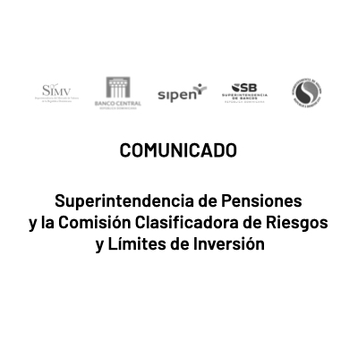 Superintendencia de Pensiones y la Comisión Clasificadora de Riesgos y Límites de Inversión